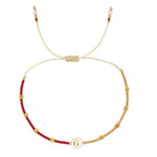 Bracelet bicolore initiale g