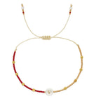 Bracelet bicolore initiale v