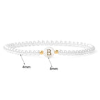 Bracelet blanc initiale