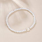Bracelet blanc initiale i