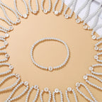 Bracelet blanc initiale m