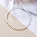 Bracelet blanc initiale q