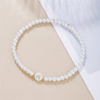 Bracelet blanc initiale w