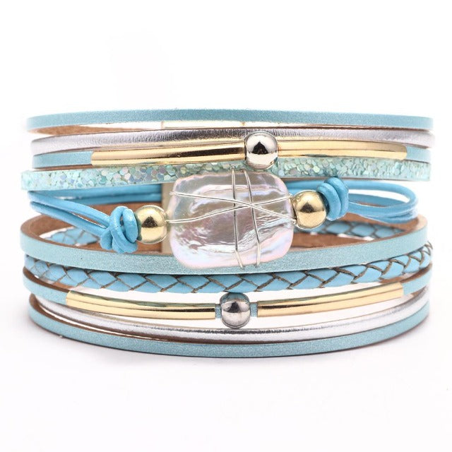 Blue Bohemian Chic Bracelet