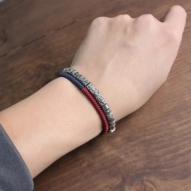 Buddhist Amulet ID Bracelet Carving