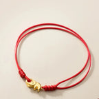 Buddhist Bracelet with Red Elephant