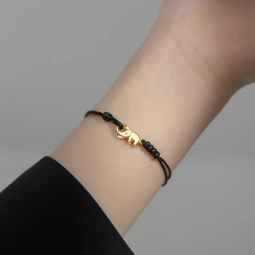 Buddhist Bracelet with Black Elephant