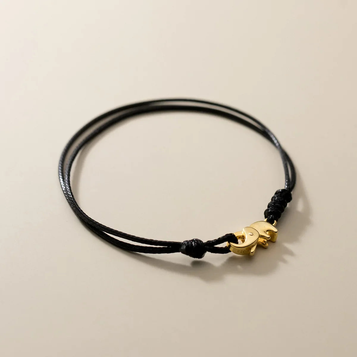 Buddhist Bracelet with Black Elephant