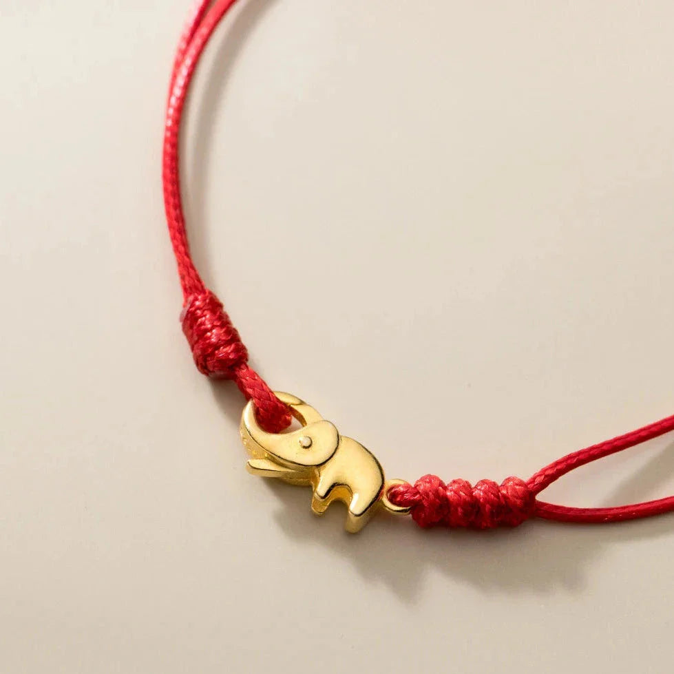 Buddhist Bracelet with Red Elephant