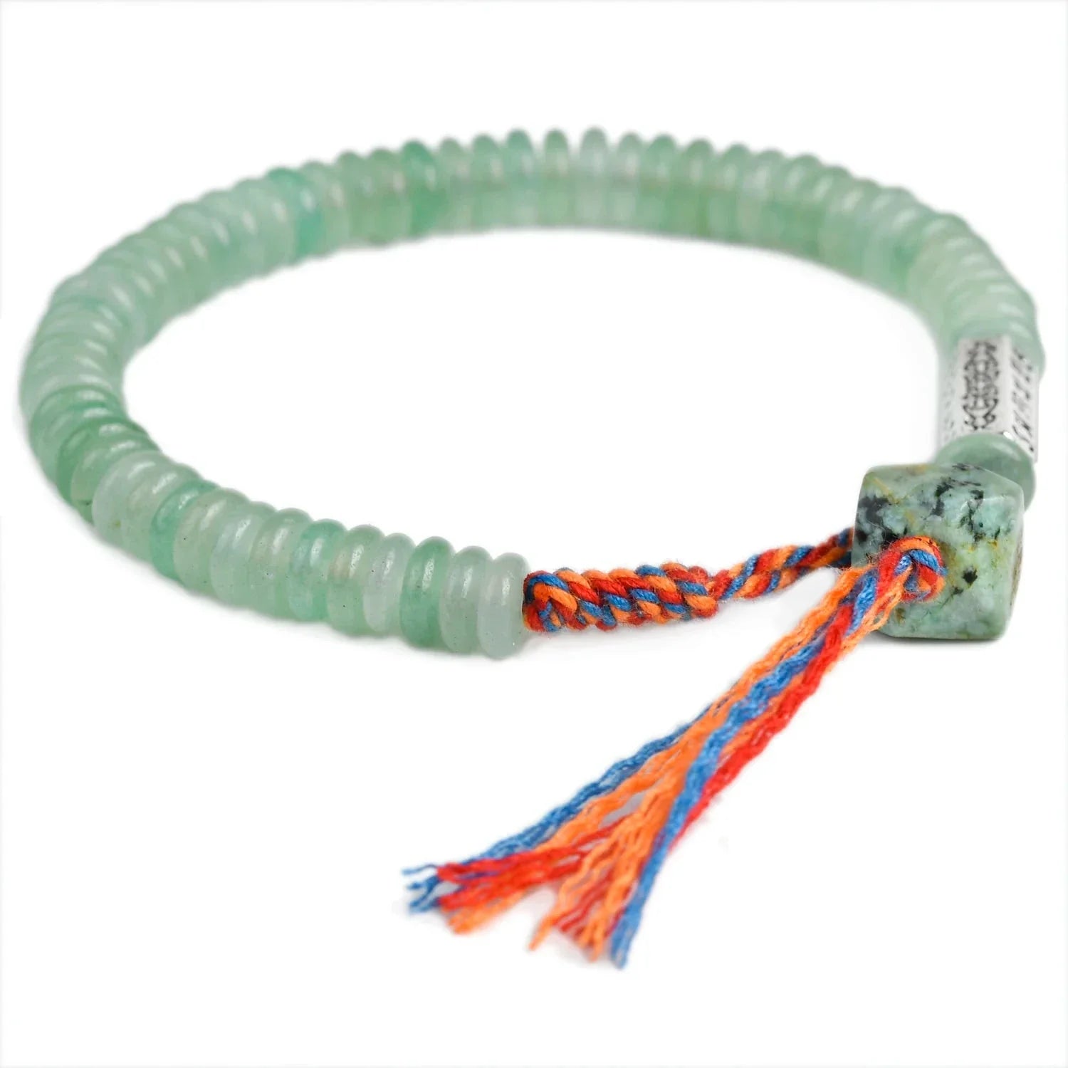 Tibetan Buddhist Bracelet with Aventurine Beads