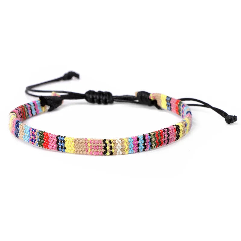 Bracelet Brésilien Amitié Tissé à la Main jaune