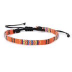Bracelet Brésilien Amitié Tissé à la Main orange