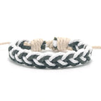 Bracelet Brésilien Artisanal Couleurs Naturelles blanc