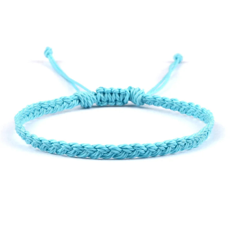 Bracelet Brésilien Bleu Fait Main bleu clair
