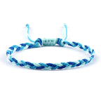 Bracelet Brésilien Bleu Fait Main bleu et bleu foncé