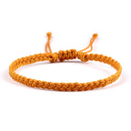 Bracelet Brésilien Fin et Ajustable orange