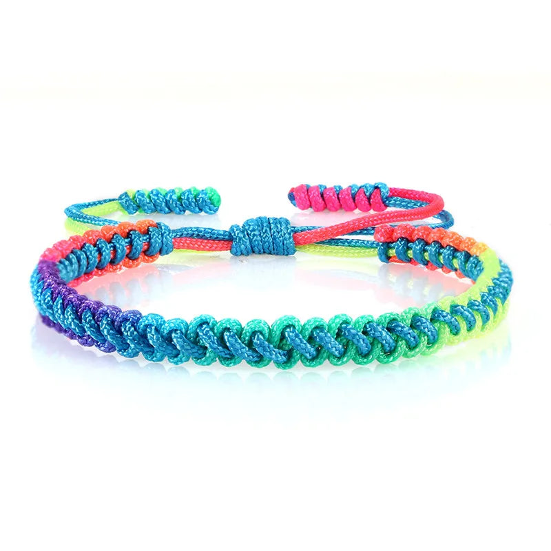 Bracelet Brésilien Multicolore pour Femme bleu