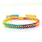 Bracelet Brésilien Multicolore pour Femme jaune