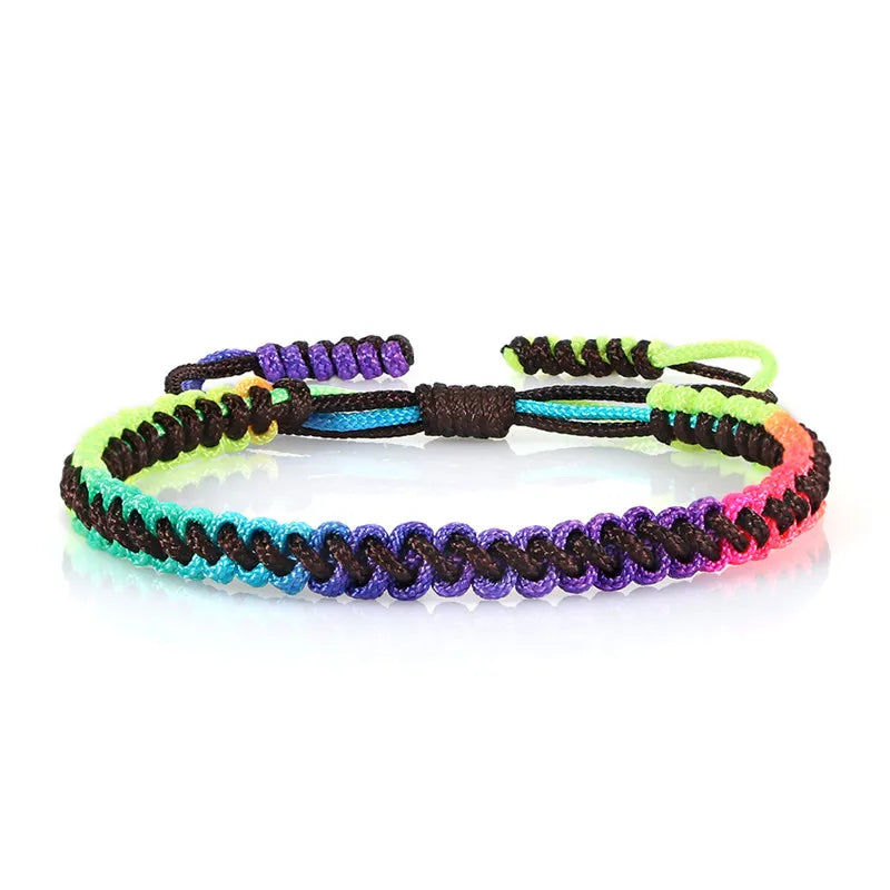 Bracelet Brésilien Multicolore pour Femme noir