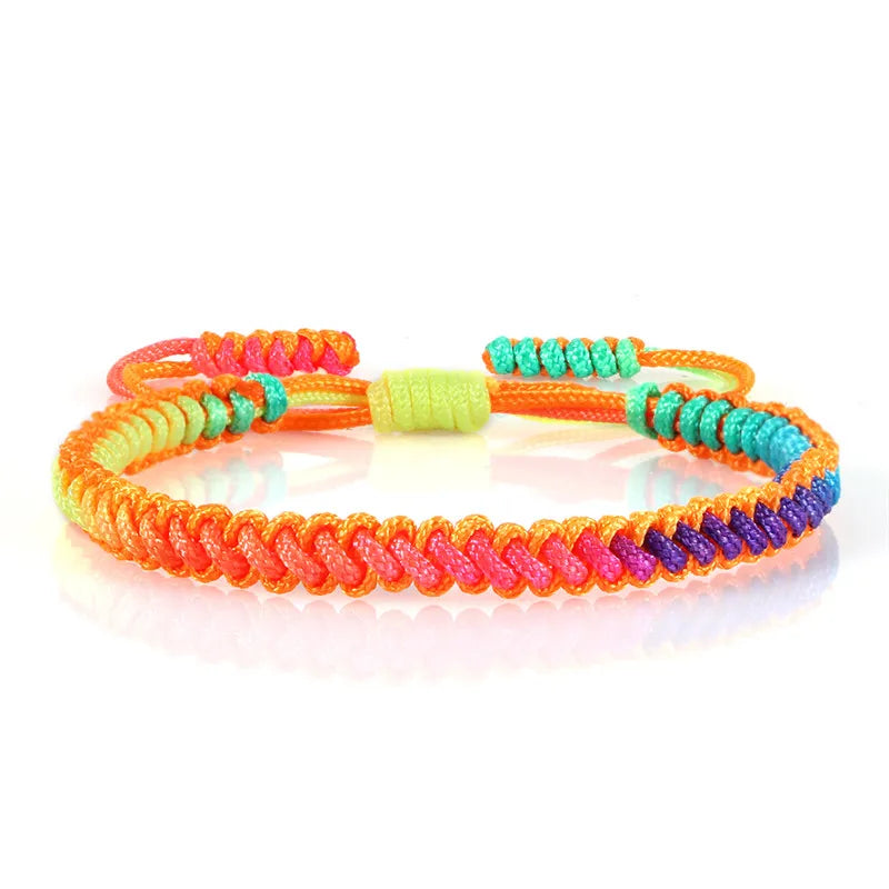 Bracelet Brésilien Multicolore pour Femme orange