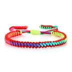 Bracelet Brésilien Multicolore pour Femme rouge