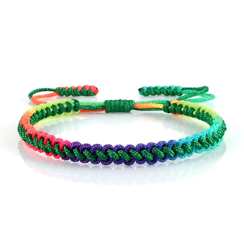 Bracelet Brésilien Multicolore pour Femme vert