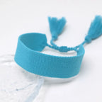 Bracelet Brésilien Pastel Doux Fait Main bleu