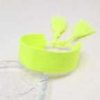 Bracelet Brésilien Pastel Doux Fait Main jaune