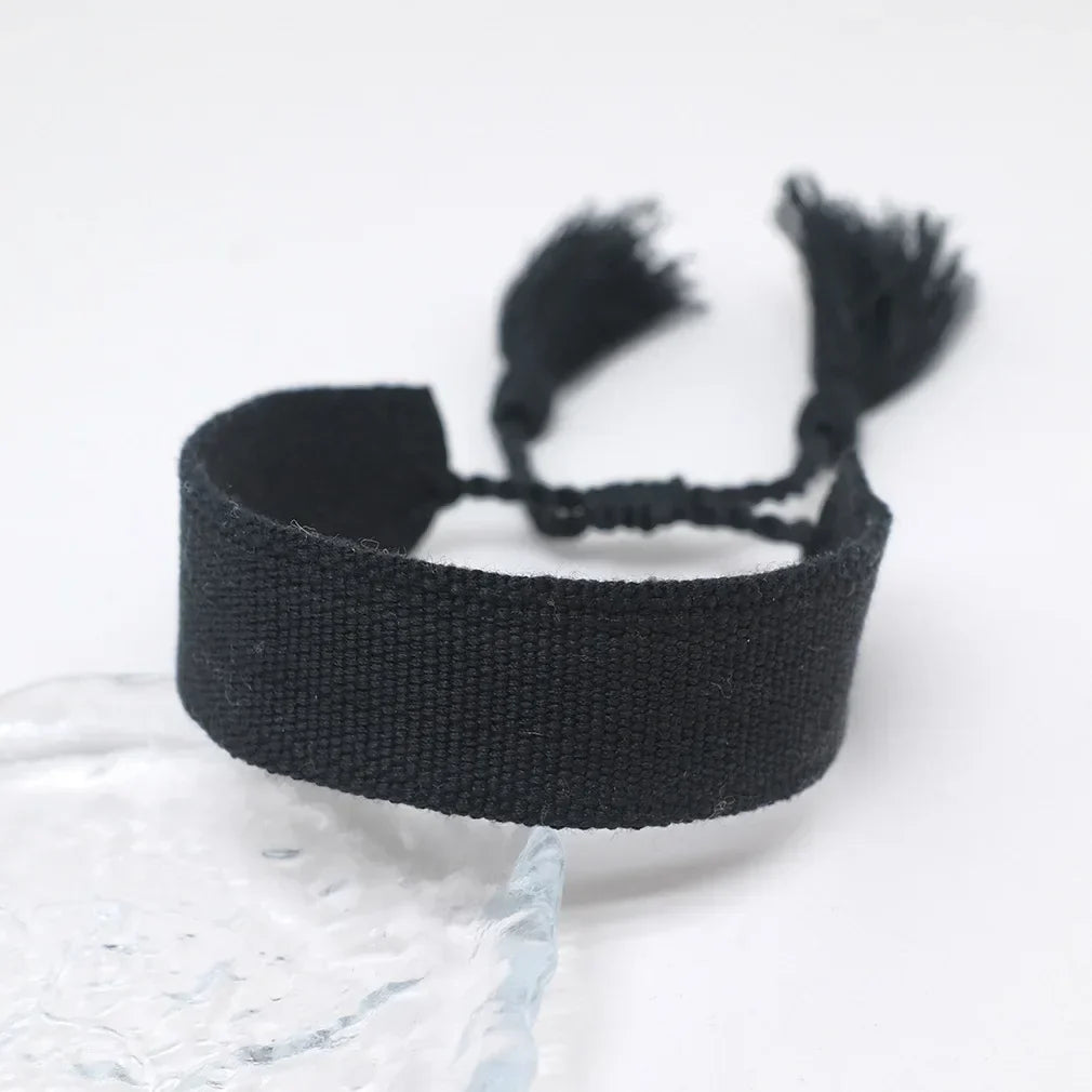 Bracelet Brésilien Pastel Doux Fait Main noir
