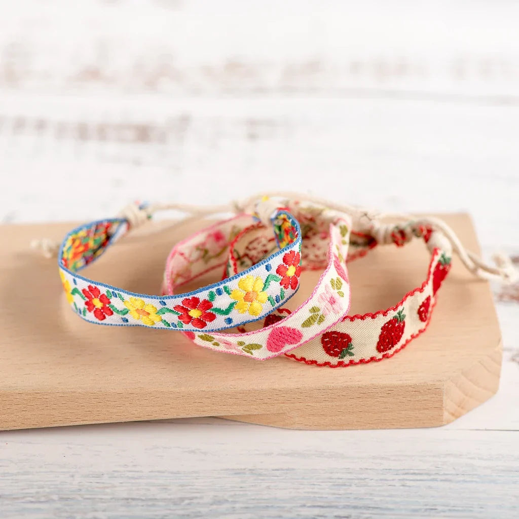 Bracelet Brésilien Style Été jaune