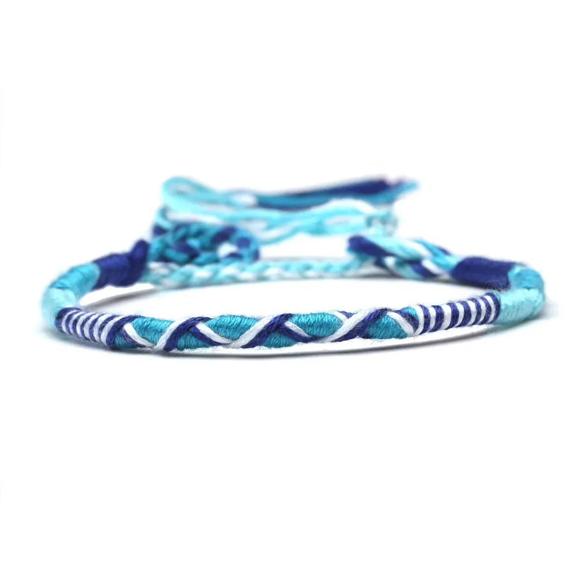 Bracelet Brésilien Style Hippie Bohème bleu