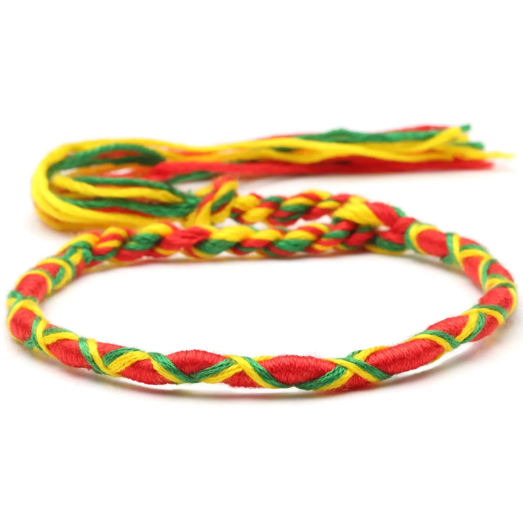 Bracelet Brésilien Style Hippie Bohème orange