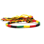 Bracelet Brésilien Style Hippie Bohème rouge et jaune