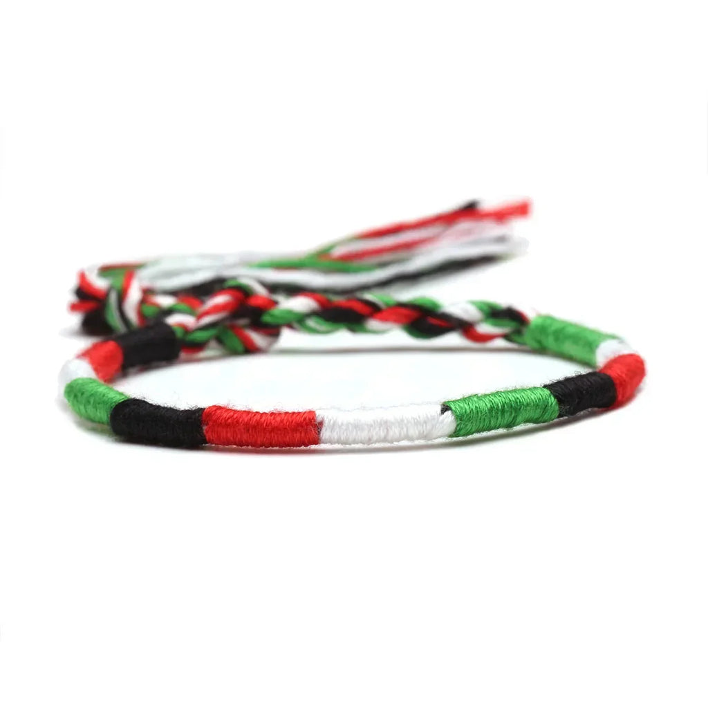 Bracelet Brésilien Style Hippie Bohème vert et blanc