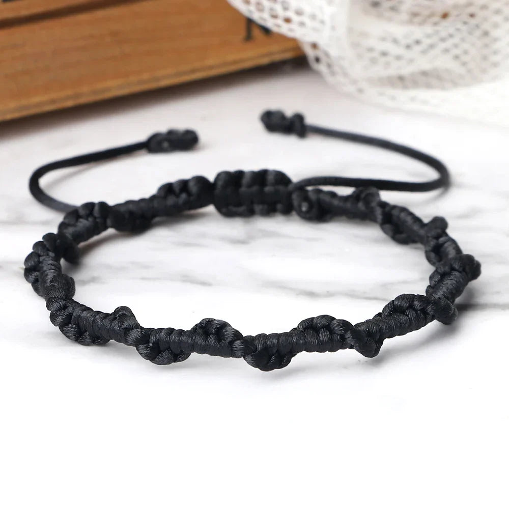 Bracelet Brésilien Tressé Artisanal noir