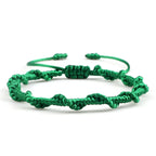Bracelet Brésilien Tressé Artisanal vert