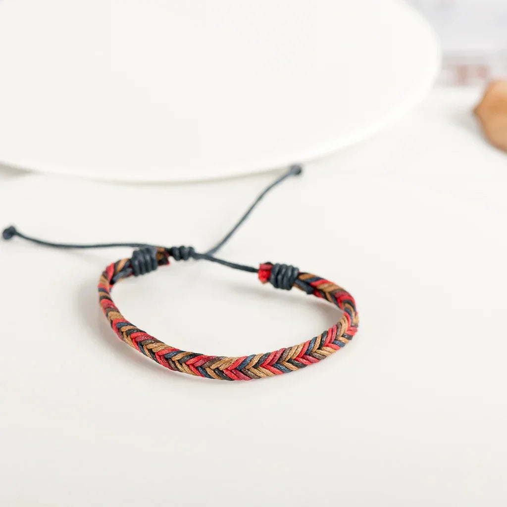 Bracelet Brésilien Tressé multicolore