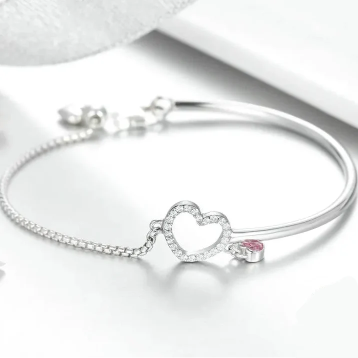 Bracelet coeur fantaisie