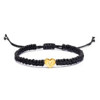 Initial Heart Bracelet Gold