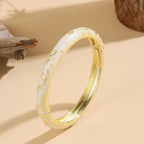 Colorful Bracelet with White Flowers