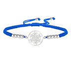 Colored Metatron's Cube Bracelet blue