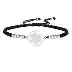 Colored Metatron's Cube Bracelet black