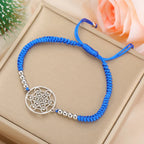 Colored Metatron's Cube Bracelet blue