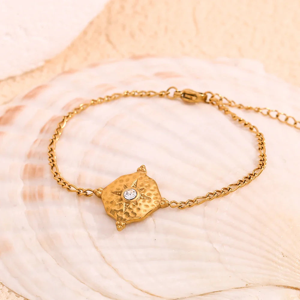 Women's Compass Bracelet Wind Rose