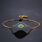 Bracelet Against the Evil Eye Blue Greek Turkish Matiasma Mataki Gold Chain Bracelet 1