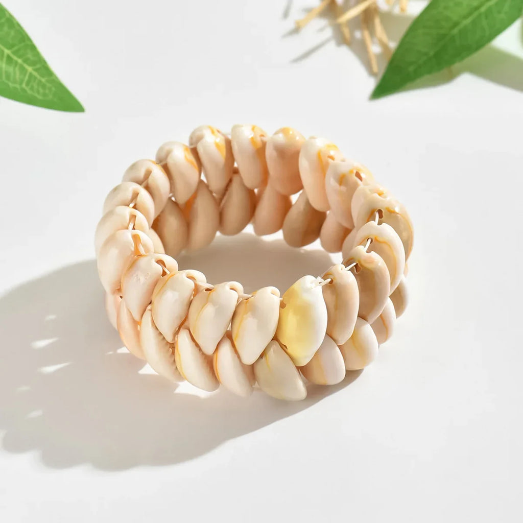 Bracelet coquillage cauri boho