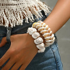 Bracelet coquillage cauri boho