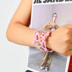 Pink Coral and Starfish Bracelet