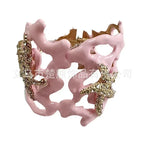 Pink Coral and Starfish Bracelet