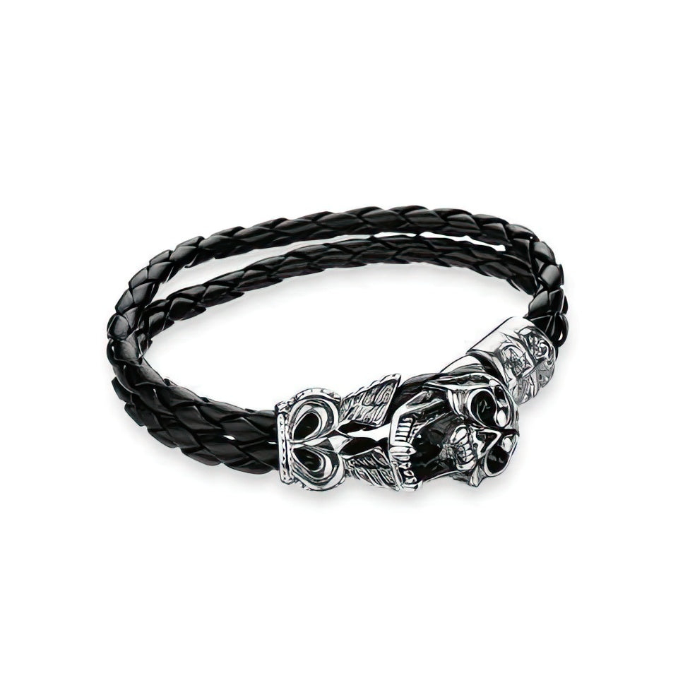 Cord Bracelet Skull Head